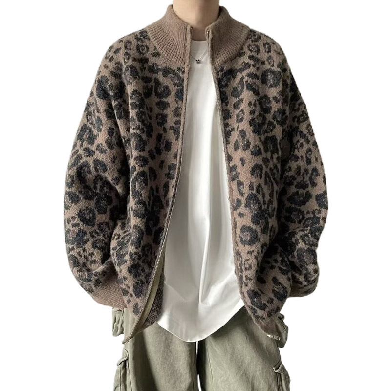 Explosiones transfronterizas de tamaño grande europeo polo camiseta con solapa a rayas suéter de punto hombre viejo suéter de viento fábrica al por mayor