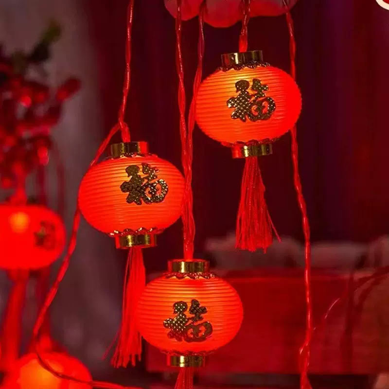 灯笼灯串LED太阳能春节灯串