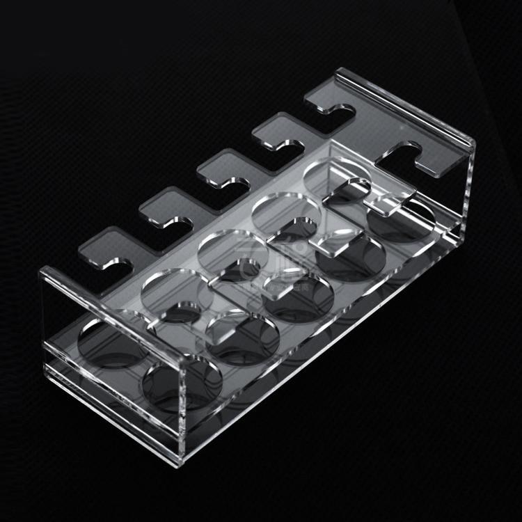 有机玻璃容量瓶架 实验室亚克力玻璃分液瓶架6孔8孔10