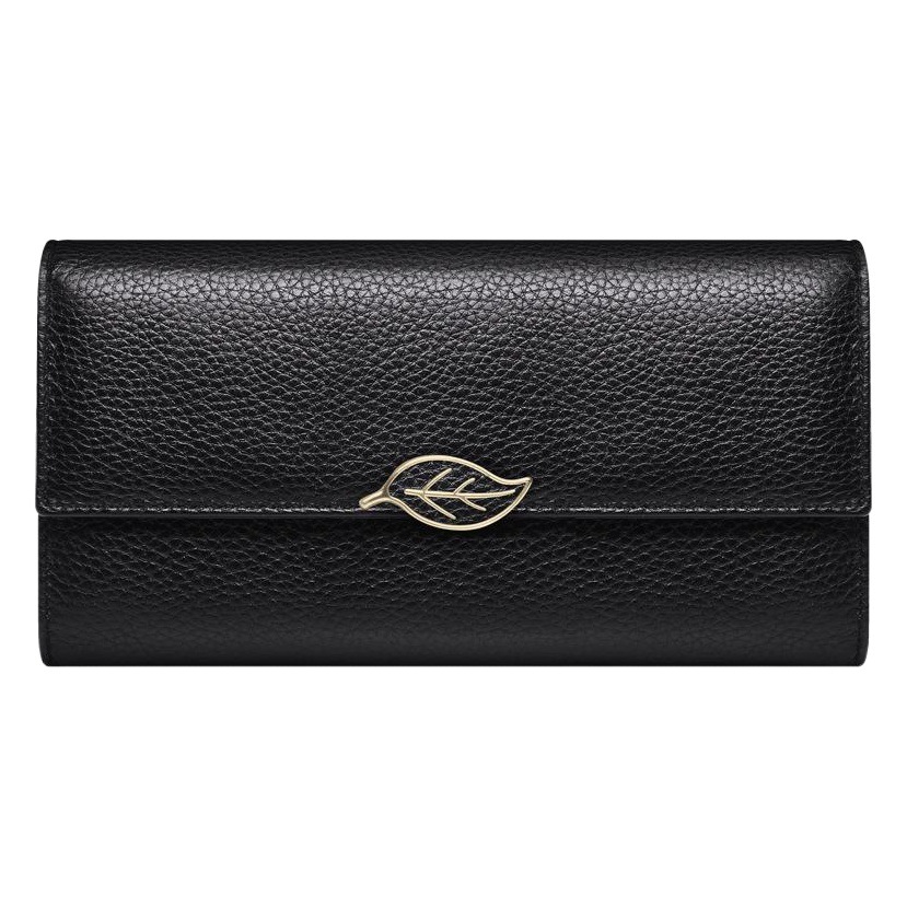 Guangzhou Leather Factory 2025 nuevo estilo patrón de lichi primera capa de piel de vaca para mujer billetera de cuero largo para mujer