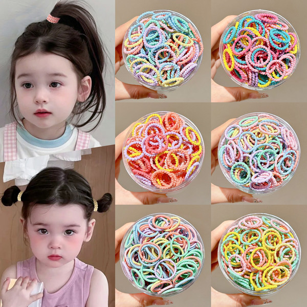 Children's elastic harmless hair rope