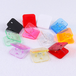 Cross-Border Hot-Selling Handbook Clips, Acrylic Information Test Paper Corner Clips, Sewing Edges, Long Tail Clips, Bill Small Square Clips