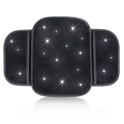Armrest box — Car Interior Accessories, Diamond-Encrusted Car - storage-bag-style-black-black-diamond