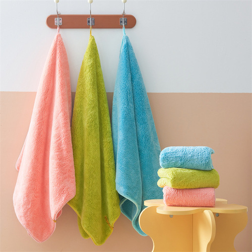  year 100 flowers towel one-time delivery new coral velvet antibacterial water-absorbent cover towel