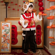 冬款男童汉服唐装儿童原创拜年服龙年宝宝加厚中国风童装一件代发