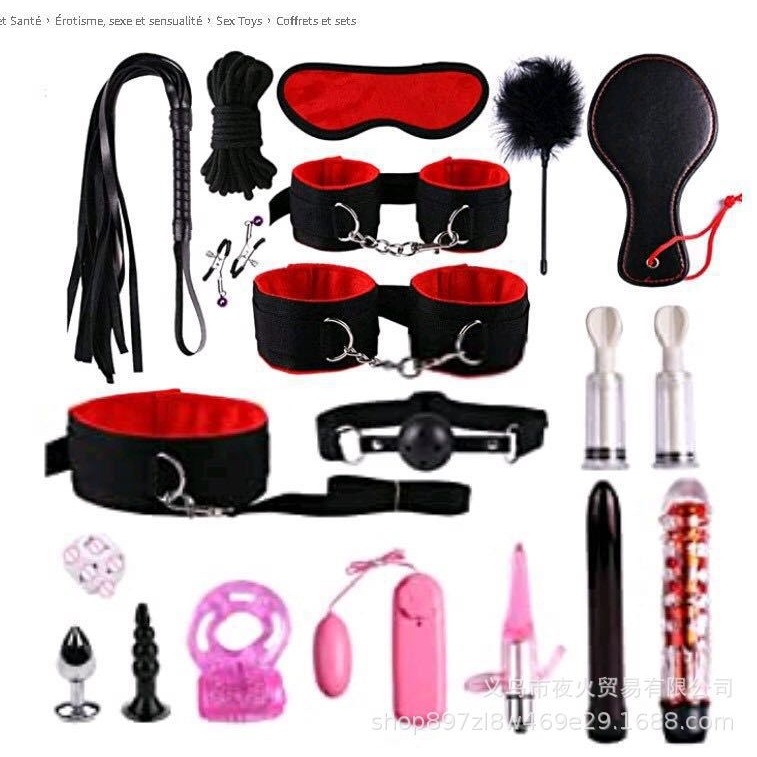 情趣用品19件套组合套装SM另类捆绑刑具女用工具 十九件套束缚