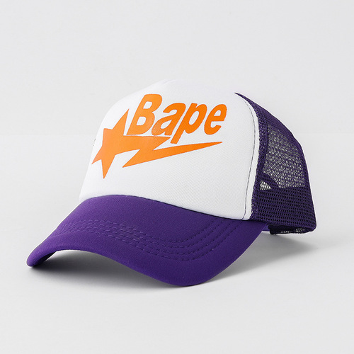 Choppy brand men's driver cap Korean style tall duckbill cap printed baseball cap cycling net hat Summer women's sun hat