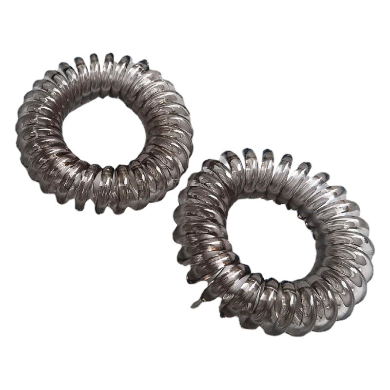 3,8 línea de teléfono transparente banda de pelo transfronteriza accesorios de cuerda de pelo Yiwu Comercio exterior banda de goma accesorios para el cabello cuerda de pelo al por mayor