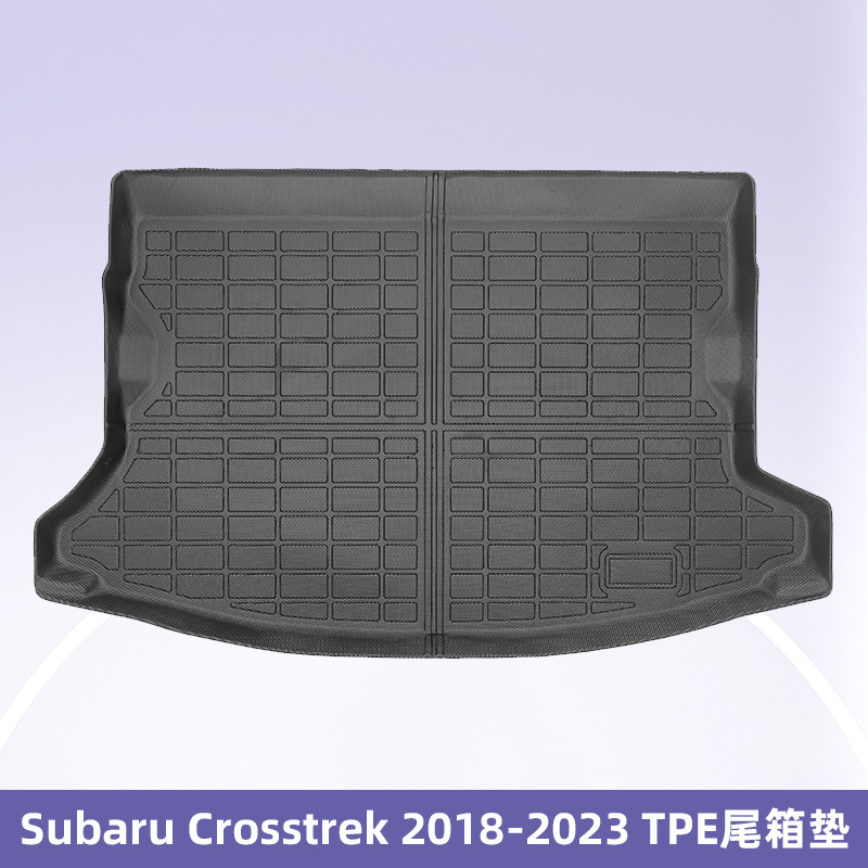 Para Subaru Crosstrek 2018 - 2023 TPE Foot Pads 3D All Weather Material Backpack Pads