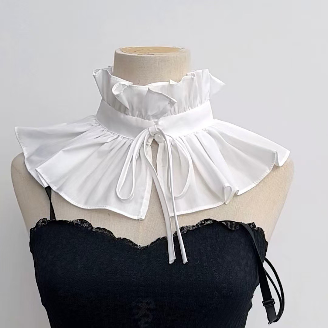 El nuevo Palacio Francés brisa decoración Flint encaje cuello alto retro Ruff cuello falso collar moda explosivo venta