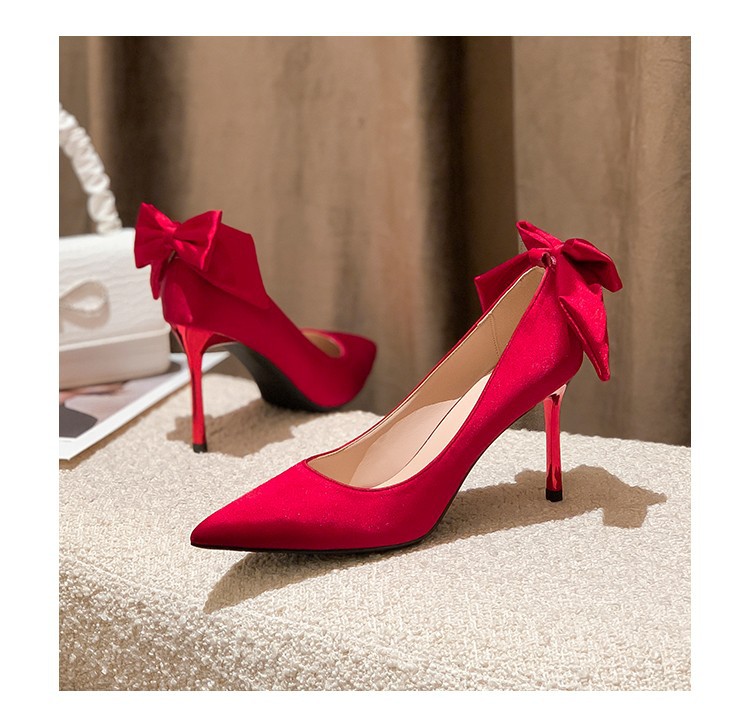 Women's Elegant Solid Color Point Toe Pumps display picture 10