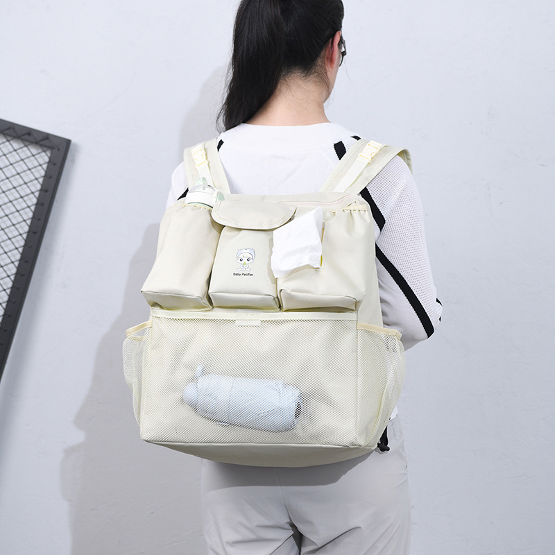 Double Shoulder Mommy Large Capacity Multifunctional Maternity Baby Pregnancy Can Be Hung On Stroller Storage Bag_voghion.com