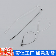 通用尖头子母扣吊牌线服装辅料塑料胶针手穿针商标挂牌绳批发