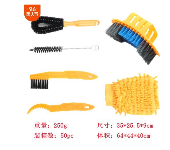 Lavadora de cadenas de bicicleta con cepillo de limpieza, herramienta de mantenimiento para bicicleta de montaña, práctica y duradera