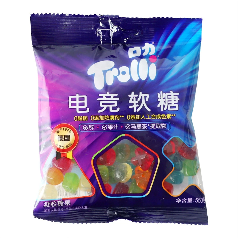Жевательный мармелад Trolli кислые червячки и бутылочки колы, креативные формы, 55–60 г
