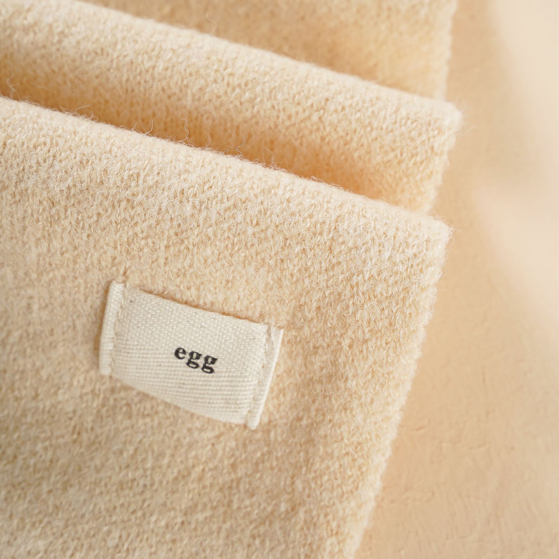 Bufanda de Cachemira para niños Etiqueta de tela de otoño e invierno Estilo coreano de moda todo fósforo de punto cálido bebé protección del cuello del bebé bufanda pequeña