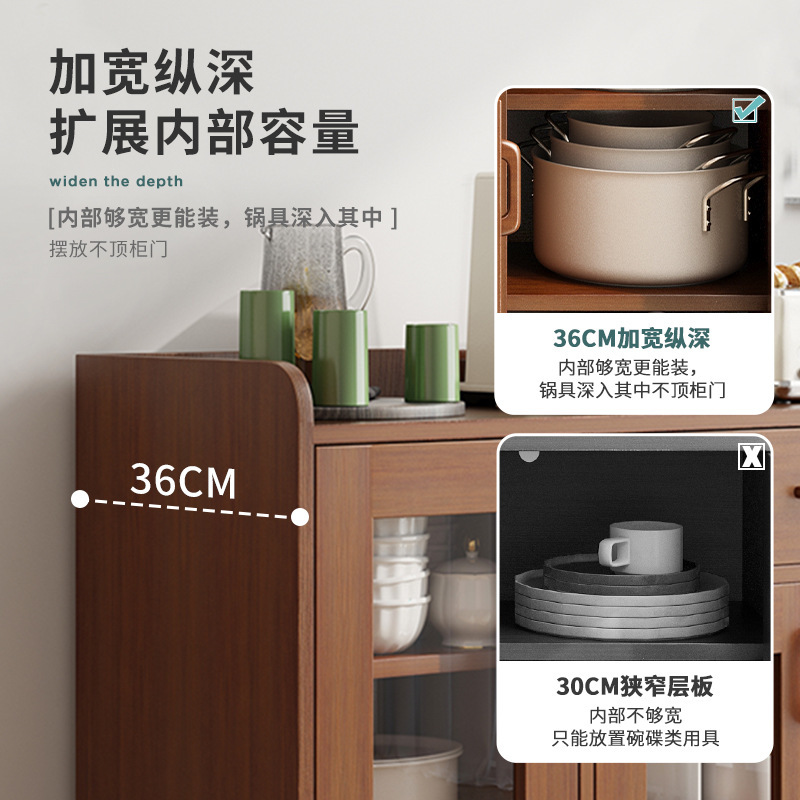 Armario de aparador multifuncional gabinete de almacenamiento de cocina en casa gabinete de almacenamiento de pared de la sala de estar gabinete de té