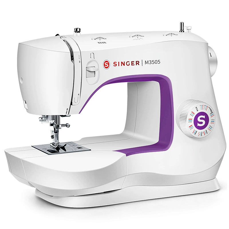 Shengjia M3505 многофункциональная мини настольная бытовая электрическая Толстая швейная машина с замком, имитация стрейч-швейной машины с отверстием для замка края