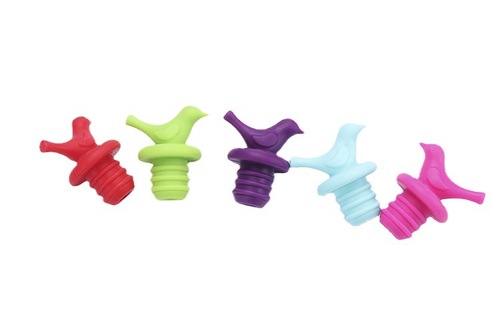 Manufacturer wholesale FDA bird silicone bottle cap, wine bottle stopper, red wine stopper, beer seasoning bottle stopper