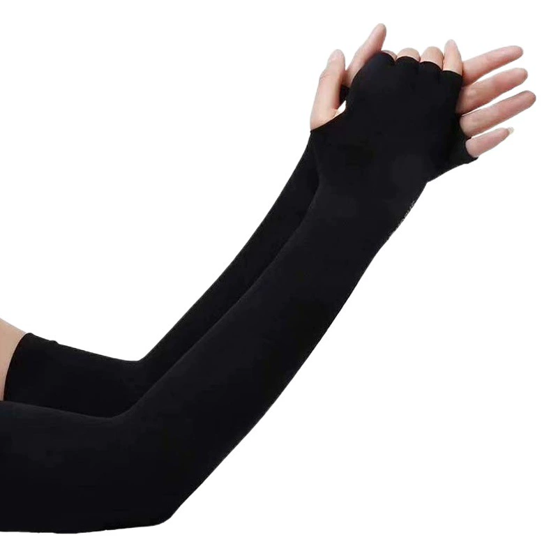 Летние солнцезащитные рукава с защитой от УФ-излучения, мятные ледяные рукава для женщин оптом, цветные ледяные шелковые рукава для велоспорта для мужчин и женщин, защита от комаров