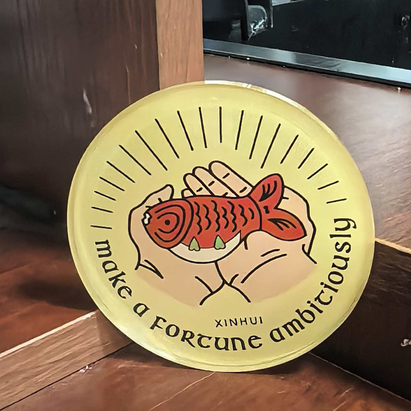 Aislamiento acrílico antideslizante almohadillas de taza dopamina color pequeño hogar decoración en adornos creativos almohadillas de taza personalizados