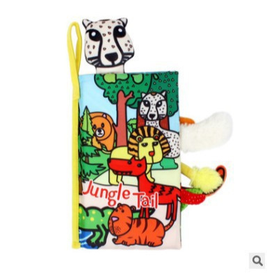 3D Tail Cloth Book Baby Early Education Early Education Tear-Resistant Baby Cloth Book 