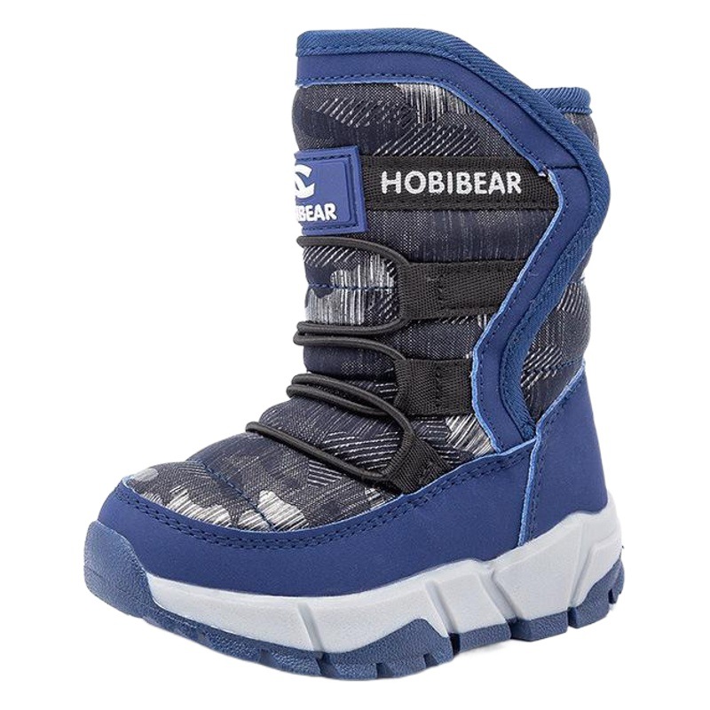 Children's snow boots boys boots winter new fleece-lined cotton boots baby warm women's shoes cross-border a generation of hair