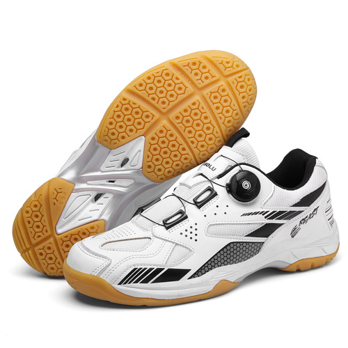 Cross-border foreign trade table tennis shoes for four seasons, sports training, badminton shoes for men and women, couple-friendly, breathable, shock-absorbing, running and tennis shoes.