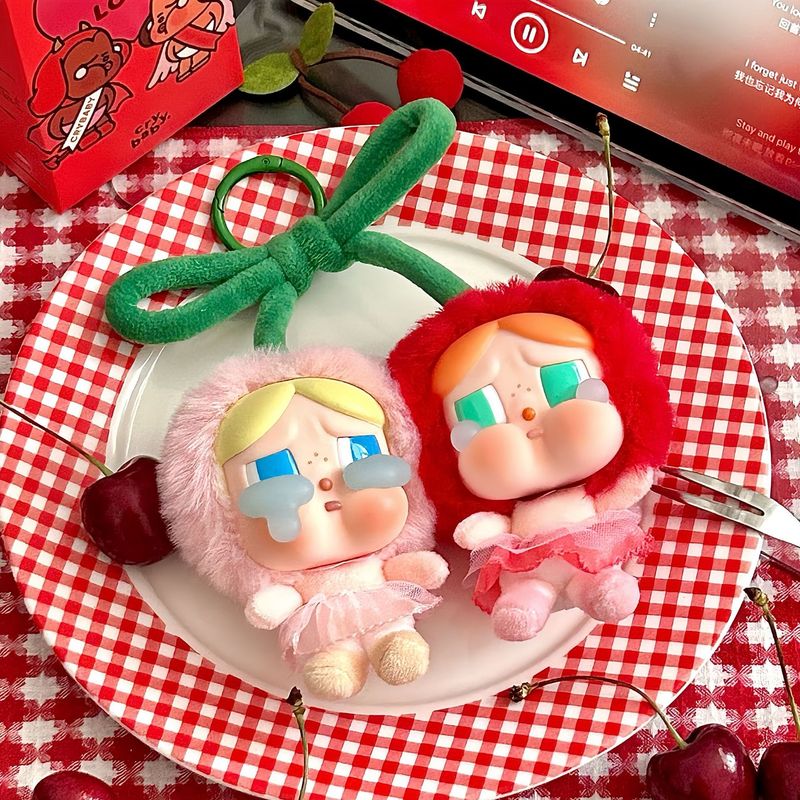泡マットCRYBABY新製品さくらんぼ泣き人形愛神涙シリーズエナメルぬいぐるみキーホルダー|undefined