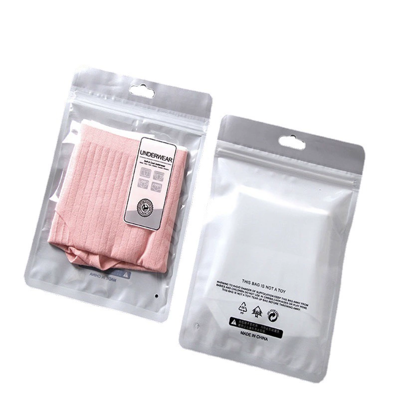 Separate Packaging Bags for Underwear, Random Color, 10–14 cm, Single Clear Zip Pouch