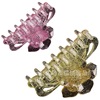 Big hairgrip solar-powered, hair accessory, crab pin, 9cm, Korean style, flowered, wholesale