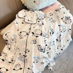 超萌卡通ins风小狗睡衣女春秋季长袖长裤套装美少女可外穿家居服