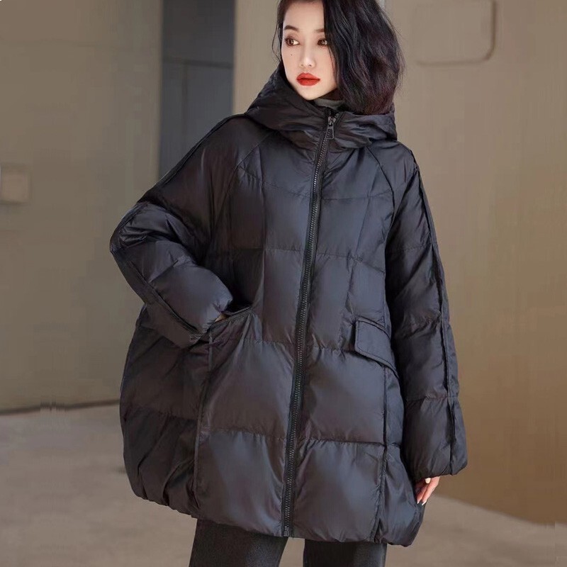 New Chinese Style down Jacket for Women 2025 Winter Boutique Ethnic Style Literary Retro Warm White Duck down Hooded Jacket Trendy New Chinese Style down Jacket for Women 2025 Winter Boutique Ethnic Style Literary Retro Warm White Duck down Hooded Jacket Trendy