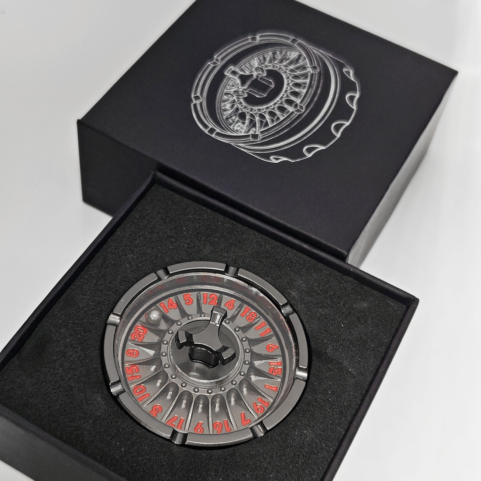 Ball Turntable Metal Dice Set &ndash; Cthulhu, Dragon, and Dungeon Themes for RPGs