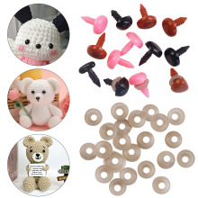 艺眼彩色三角形鼻子螺丝塑料小动物鼻子diy毛绒玩具鼻子配件批发