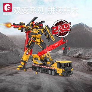 Конструктор Senbao 712058 «Кран-робот Sany» мини-блоки