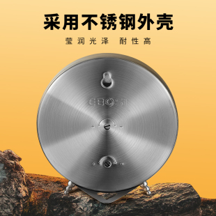 Ll Mechanical Stainless Steel Temperature and Humidity Meter Household Indoor Baby Room Thermometer Induction No Electricity