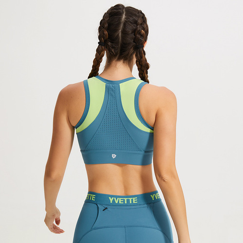 Cross-border sports bras for women, running, marathon, breathable mesh, quick-drying, yoga tops, spandex fitness bras, plus size