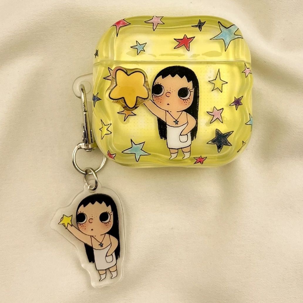 Pantalla completa Star Xiaoyu es adecuado para AirPods 4 generación, estuche de protección Bluetooth Airpodspro3 / 2 auriculares 5 generación