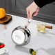 304 Stainless Steel Oil Splashing Pan Household Small Frying Pan Hot Oil Small Pan Pan Diversion Mouth Kitchen Fried Egg Thickened
