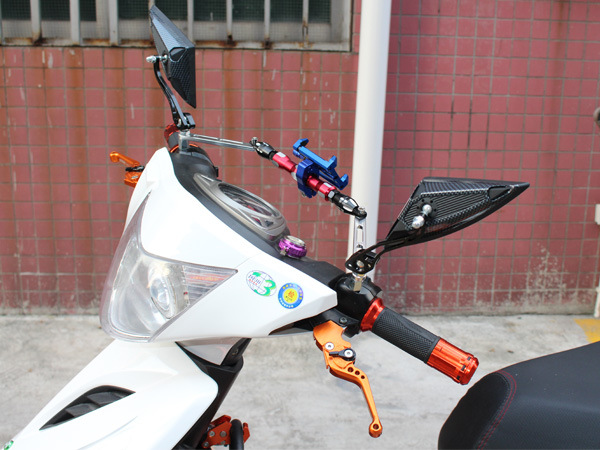 Pedal Electric Scooter Modified Rearview Mirror Reversing Mirror Electric Motorcycle 009 Ghost Fire Fu Xi Motorcycle Universal Rearview Mirror