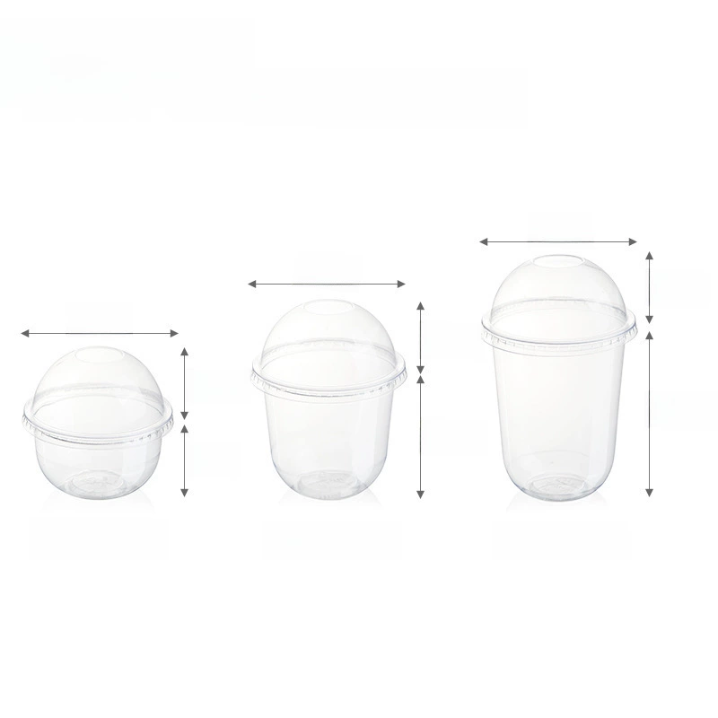 Bobo Cup 360U Disposable Bobo Cup Cake Box Box Box Fat Cup Bringing Cap Bobo Cup Plastic Box