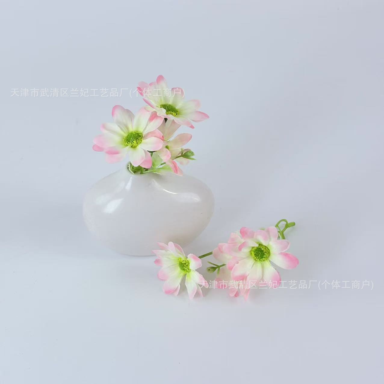 3 horquillas flor lila flor flor artificial accesorios de bricolaje hechos a mano caja de flores caja de regalo con mano horquilla decorativa transfronteriza