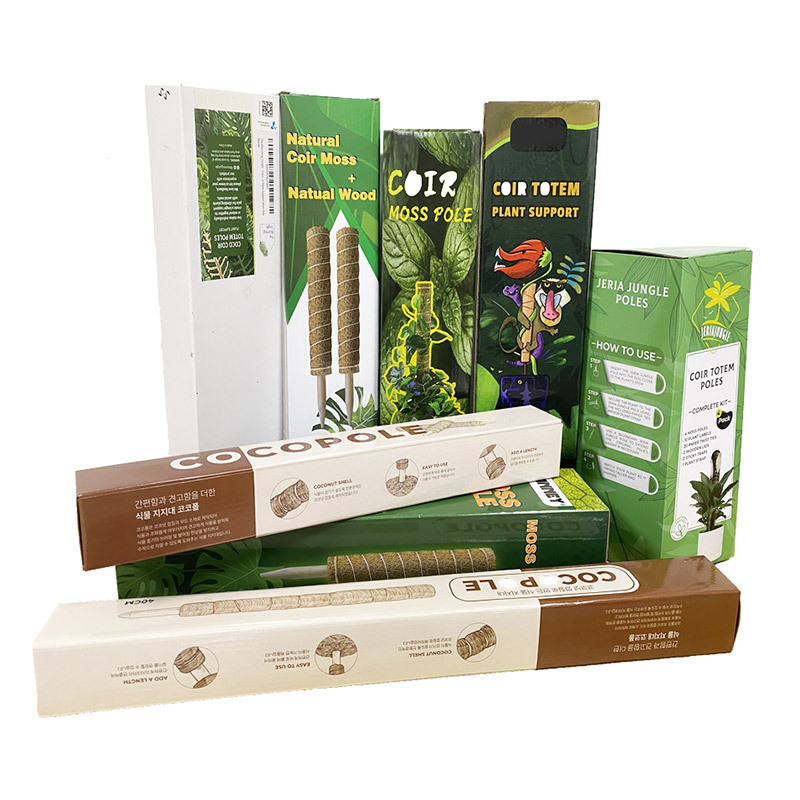 国境を越えた売れ筋植物つる牽引クライミングコラムココヤシスティッククライミングスティックは、苔の植物を自由に組み合わせることができます|undefined