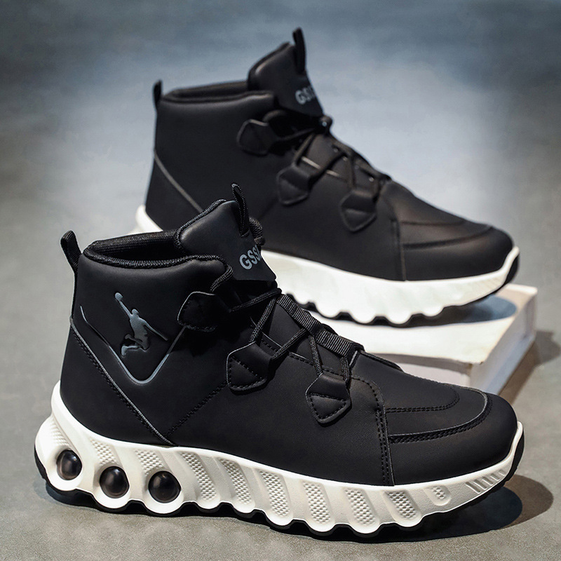 Cross-Border Large Size Men's Shoes High-Top Basketball Shoes Thick-Soled Casual Shoes Sports Shoes Running Shoes Popular and Versatile