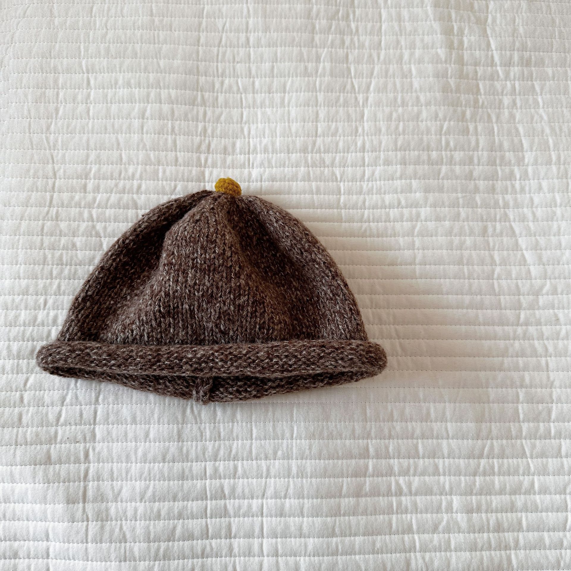 Caña de pera ropa infantil sombrero otoño invierno sombrero de lana para niños niñas y niñas Año Nuevo bebé pequeño invierno caliente
