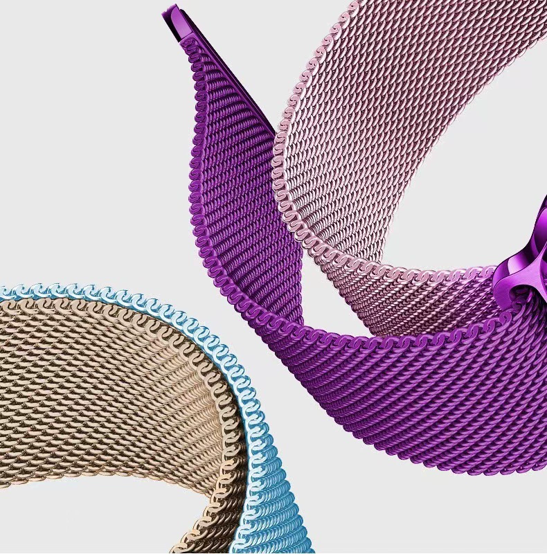 Для Apple Milano Хороший ремешок Applewatch Ремешок для часов iwatchS8 Нержавеющая сталь Милан Магнитный