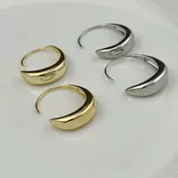 Корейские серьги-капли, нишевые дизайнерские женские серьги, элегантные стильные овальные универсальные элегантные серьги, изысканный крутой стиль
