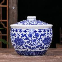 景德镇10/20/30斤猪油罐米桶米缸防潮防虫带盖家用油缸水缸陶威东