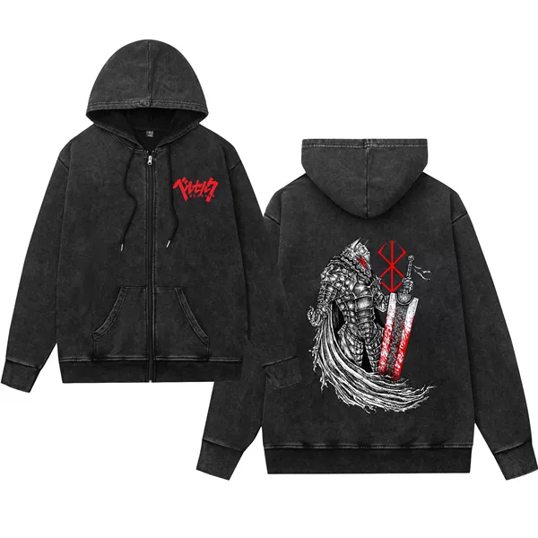 Black Washed Zipper B